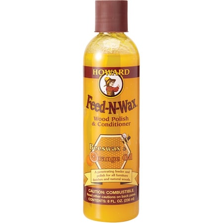 Howard 8 Oz Feed-N-Wax Polish and Conditioner FW0008